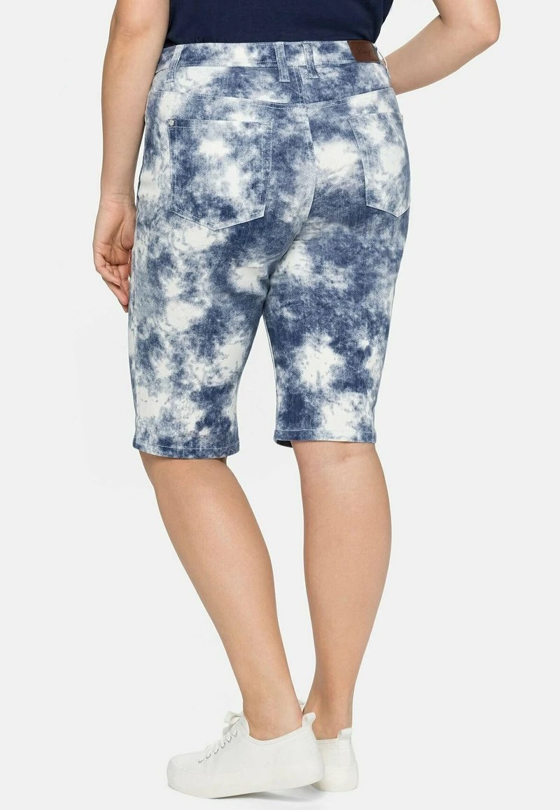 Sheego BERMUDAS - Jeans Shorts - Royalblau/weiß 6 Sheego BERMUDAS - Jeans Shorts - Royalblau/weiß – Bild 4