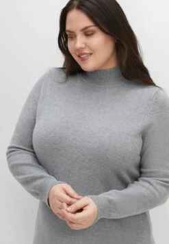 Sheego Strickkleid - Grau Meliert 11 Sheego Strickkleid - Grau Meliert -Sheego 486a38a9ba674205b5f7742b47d0bfb1