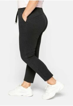 Sheego Jogginghose - Dunkelgrau Meliert 10 Sheego Jogginghose - Dunkelgrau Meliert -Sheego 48887ed2949649f2b906701606f52a8e