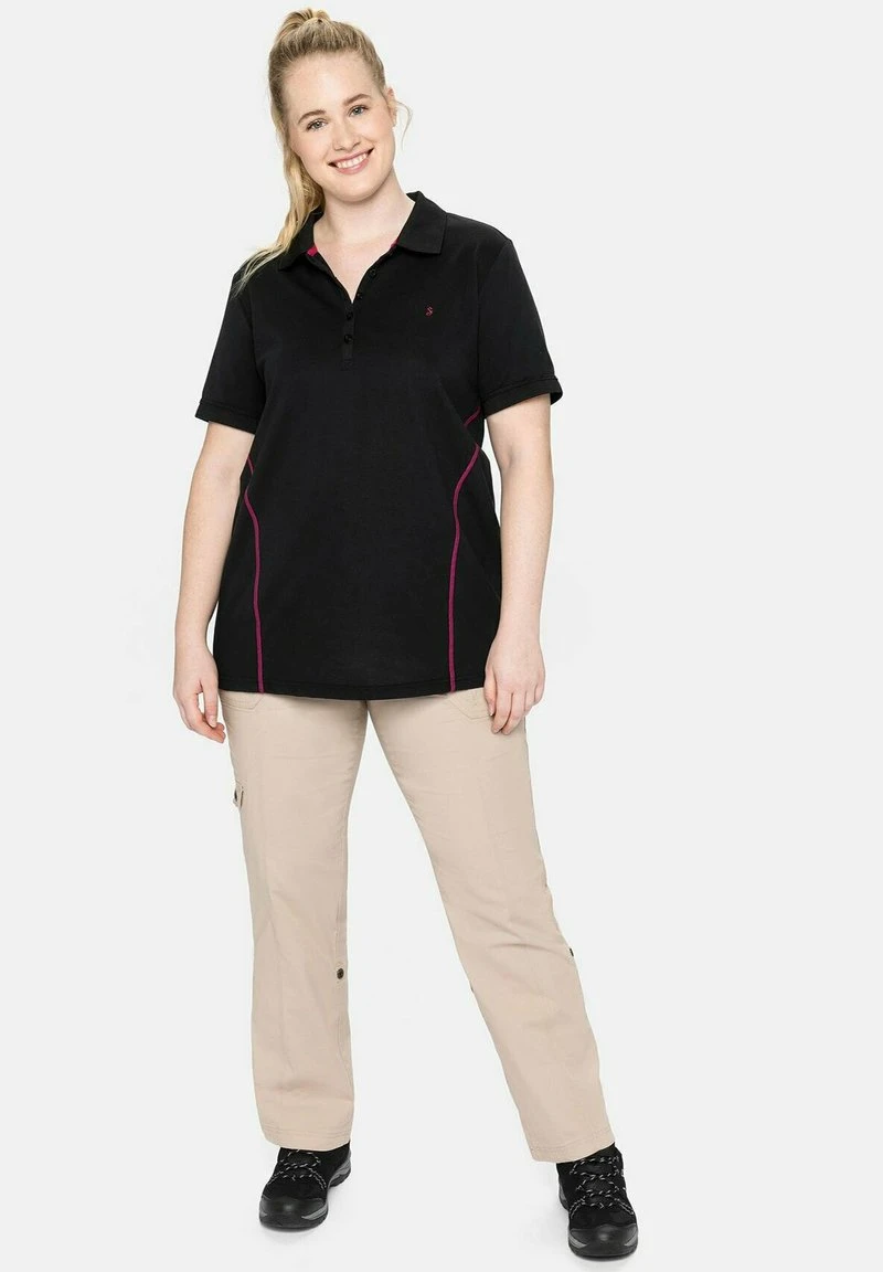 Sheego Poloshirt - Schwarz 4 Sheego Poloshirt - Schwarz – Bild 2