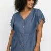 Sheego Bluse - Blue Denim -Sheego 4a1ba93f82ab44949eb62c0aa7f97505