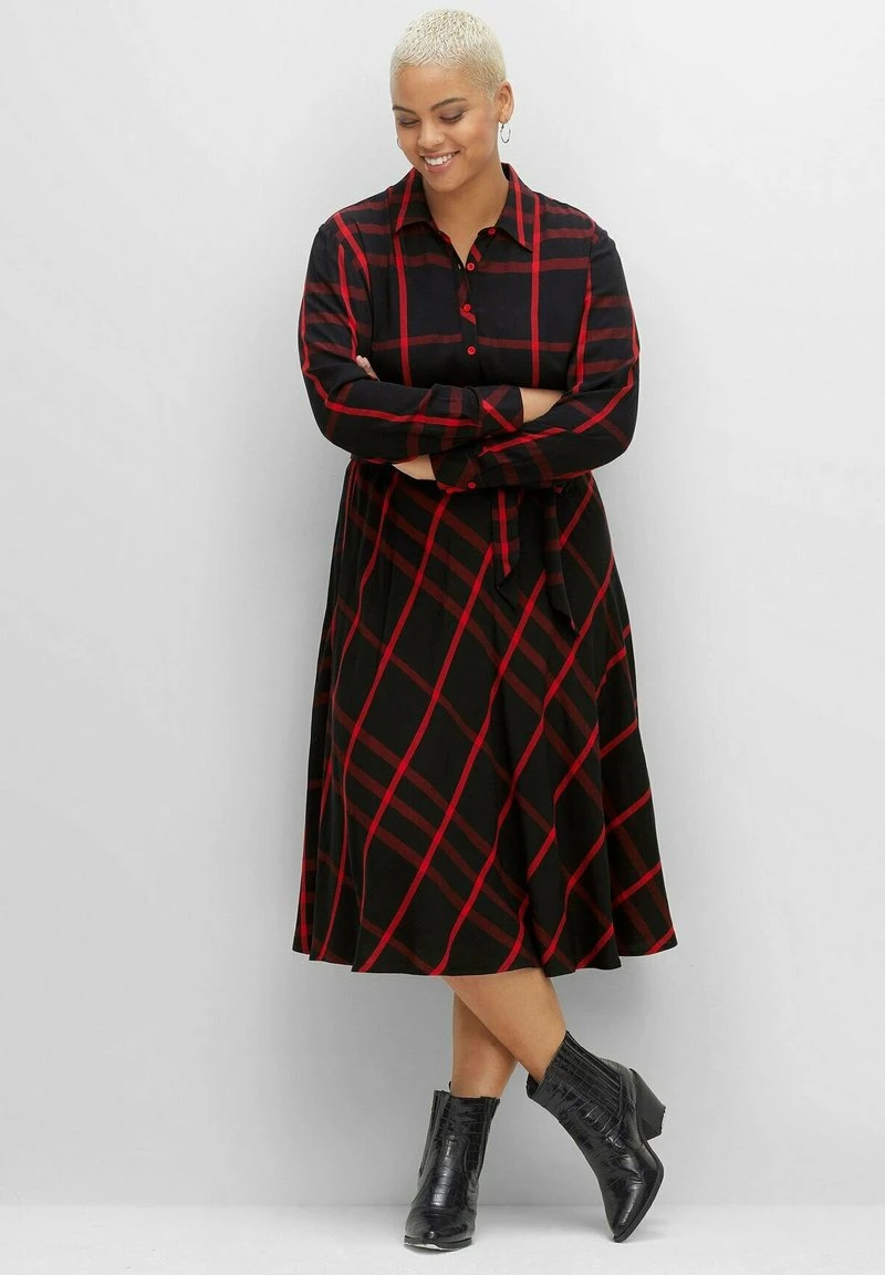 Sheego Blusenkleid - Karo 3 Sheego Blusenkleid - Karo