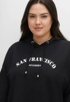 Sheego Kapuzenpullover - Schwarz -Sheego 4b3a1f92ebad47d3b4a43c235f6ff659