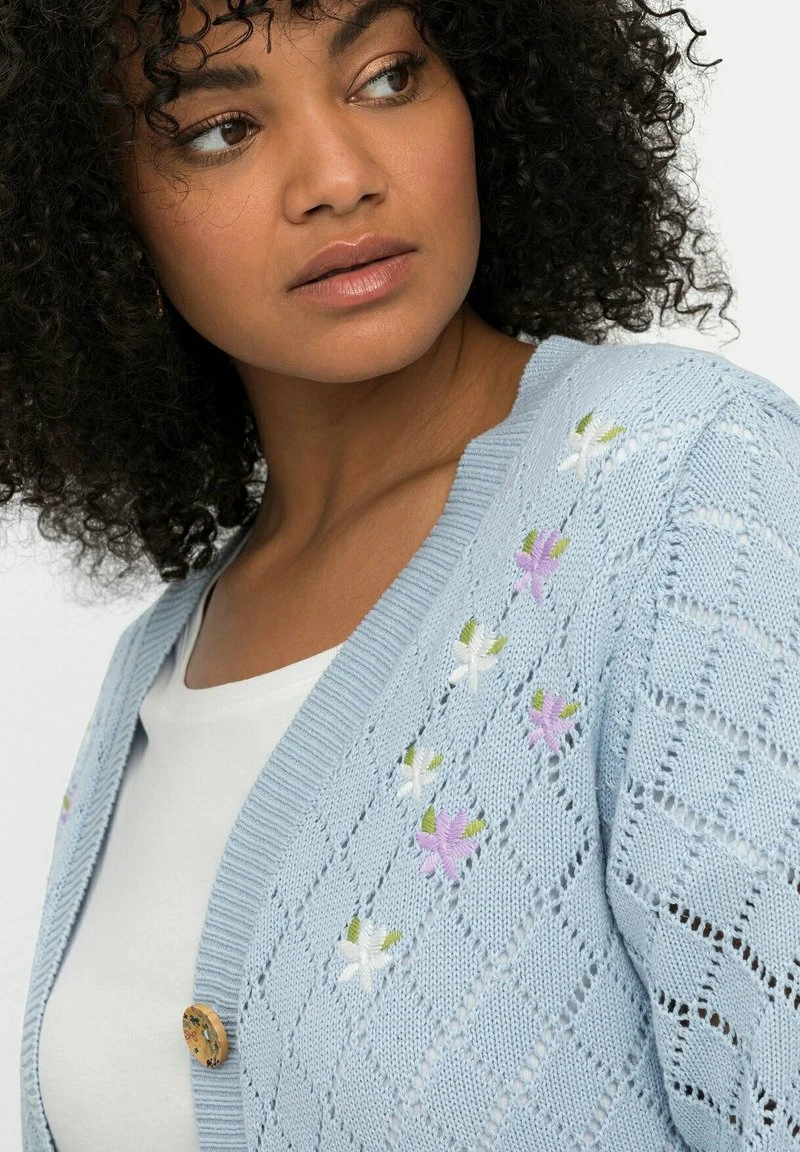 Sheego Strickjacke - Blau 6 Sheego Strickjacke - Blau – Bild 4