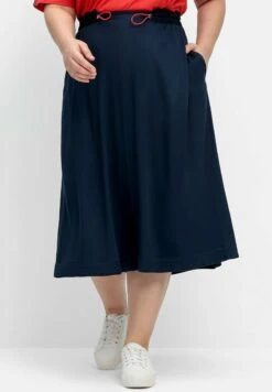 Sheego A-Linien-Rock - Nachtblau