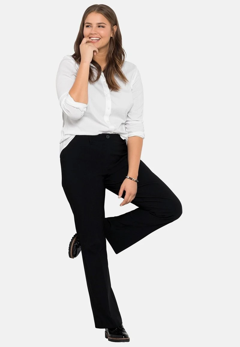 Sheego BENGALIN - Stoffhose - Black 4 Sheego BENGALIN - Stoffhose - Black – Bild 2