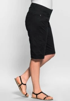 Sheego Jeans Shorts - Schwarz -Sheego 4e5d878a2d8143dda43e70ab26299b88