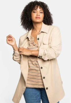 SHEEGO - Kurzmantel - Camelfarben -Sheego 4e8cf71083784c6686675bf9874e68eb