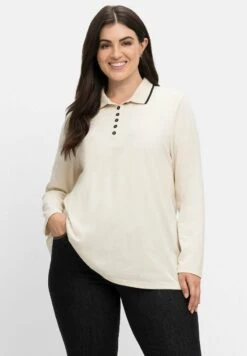 Sheego Poloshirt - Beigefarben Meliert 13 Sheego Poloshirt - Beigefarben Meliert -Sheego 4faf5f475fe24d1481b359c23505398c 1