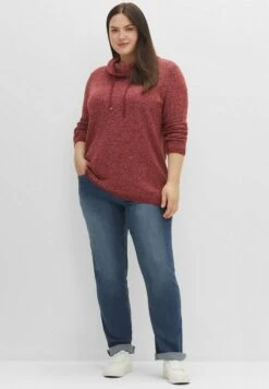 Sheego Strickpullover - Weinrot -Sheego 4fbe3968bfcf49a881b7647d154f6e95