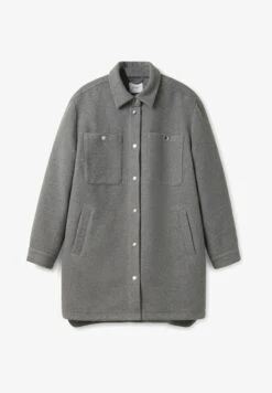 Sheego Kurzmantel - Grau Meliert -Sheego 50761ba6ab9e4238b7134d93436ae63c