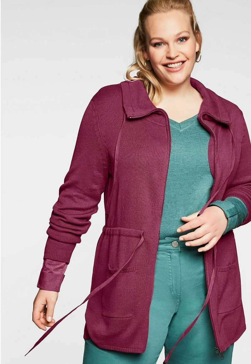 Sheego Strickjacke - Himbeere 6 Sheego Strickjacke - Himbeere – Bild 4