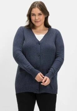 Sheego Strickjacke - Indigo Meliert -Sheego 5170051dc259469b976e6c81a5e9253a 1