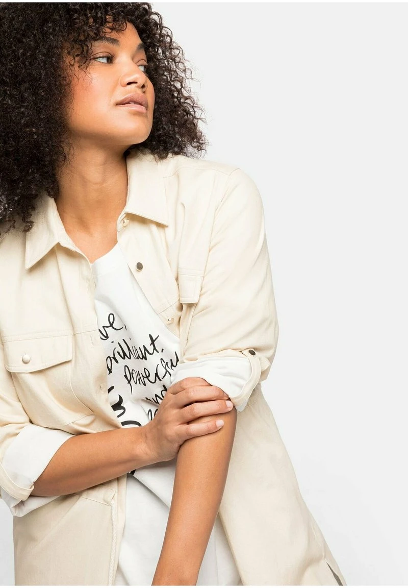 Sheego Hemdbluse - Natur 6 Sheego Hemdbluse - Natur – Bild 4