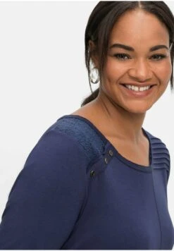 Sheego LANGARM - Langarmshirt - Dark Blue -Sheego 51e79baa18f7424b8e4f3fdfd0424c05