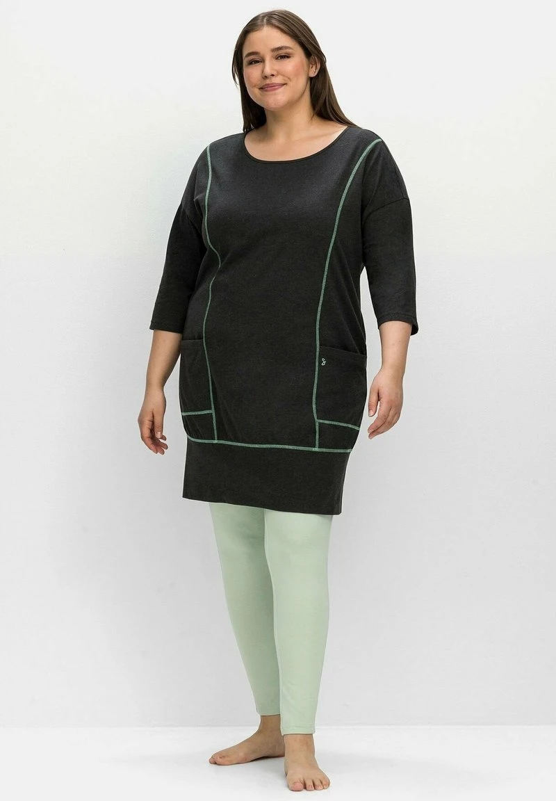 Sheego RELAX - Jerseykleid - Anthrazit Meliert 4 Sheego RELAX - Jerseykleid - Anthrazit Meliert – Bild 2