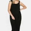 Sheego Jerseykleid - Schwarz