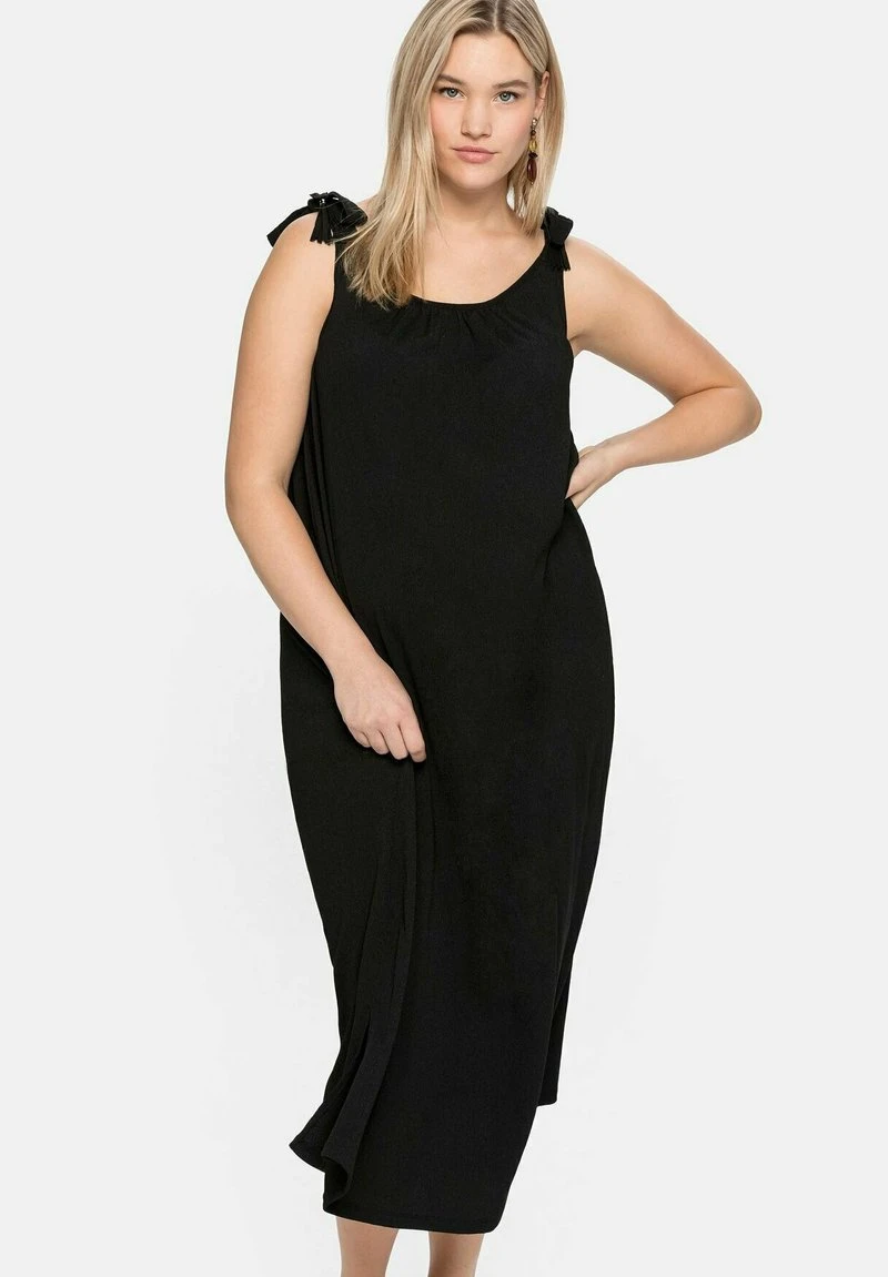 Sheego Jerseykleid - Schwarz 3 Sheego Jerseykleid - Schwarz