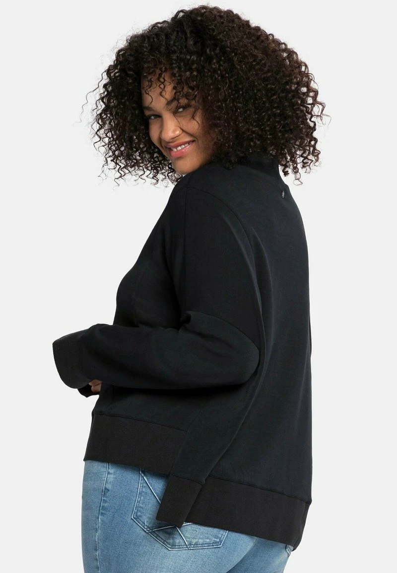 Sheego Sweatshirt - Schwarz 6 Sheego Sweatshirt - Schwarz – Bild 4