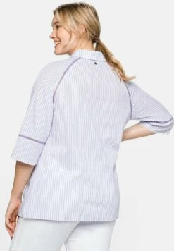 Sheego Hemdbluse - Lavendel Gestreift 10 Sheego Hemdbluse - Lavendel Gestreift -Sheego 543652dedba94bf69e26aad19f0a700c