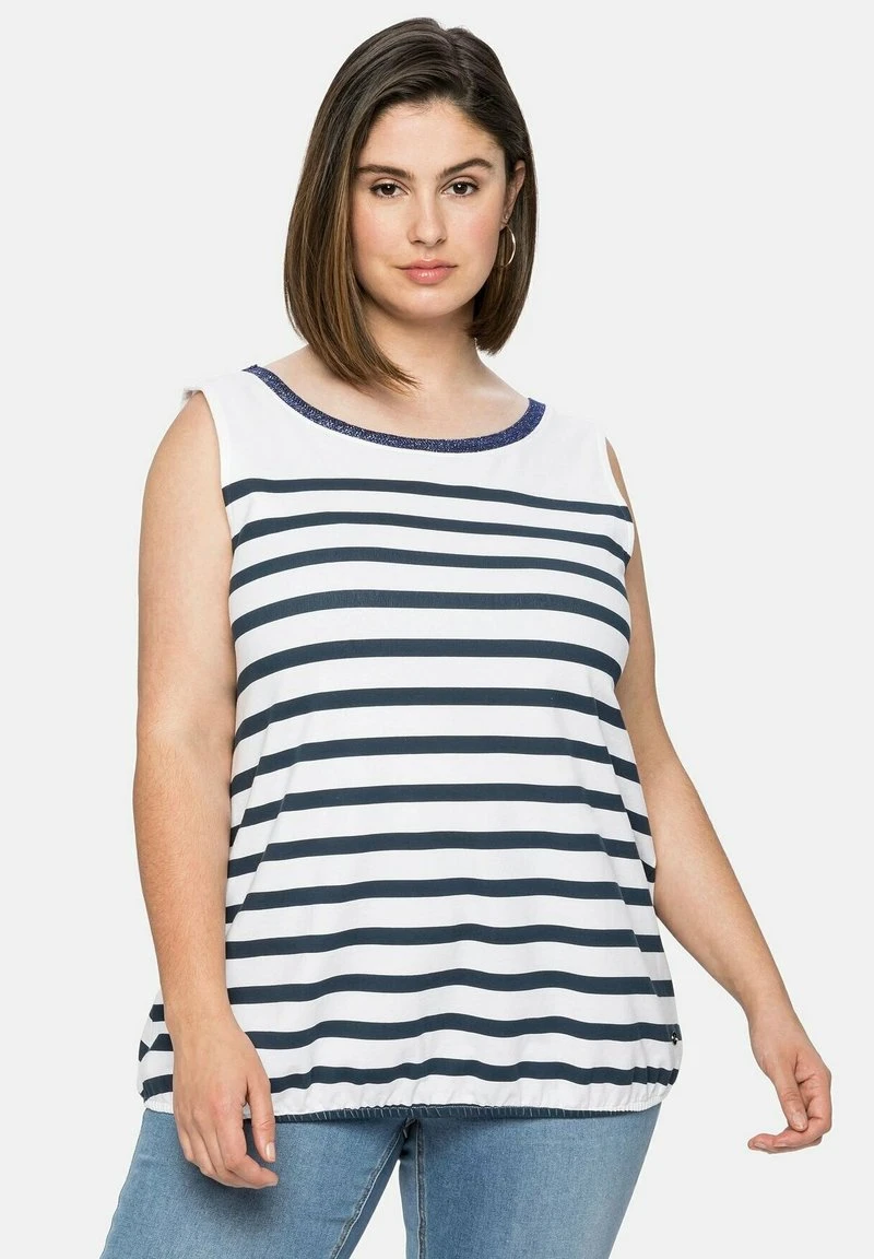 Sheego Top - Nachtblau Gestreift 3 Sheego Top - Nachtblau Gestreift