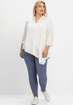 Sheego Leggings - Hosen - Blau Meliert