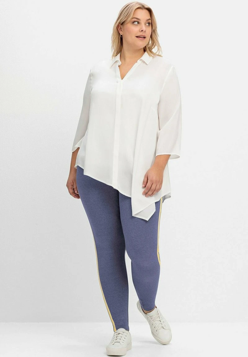 Sheego Leggings - Hosen - Blau Meliert 3 Sheego Leggings - Hosen - Blau Meliert