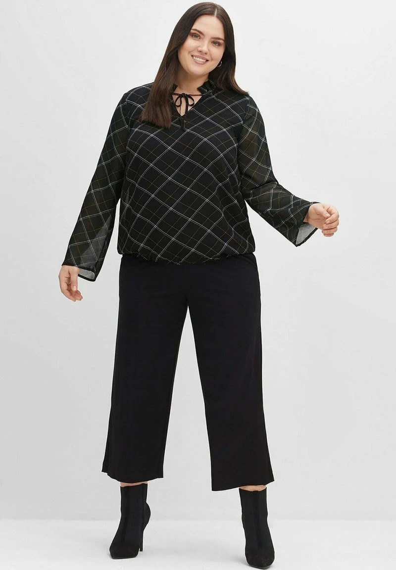 Sheego Bluse - Schwarz Gemustert 4 Sheego Bluse - Schwarz Gemustert – Bild 2