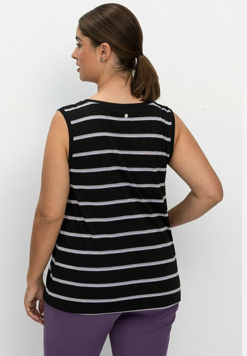 Sheego Top - Schwarz Gestreift 5 Sheego Top - Schwarz Gestreift – Bild 3