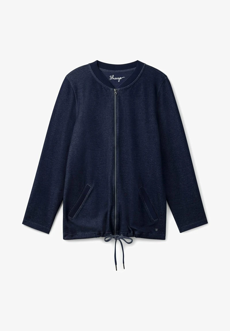 Sheego Sweatjacke - Marineblau 8 Sheego Sweatjacke - Marineblau – Bild 6
