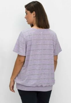 Sheego T-Shirt Print - Hellflieder Meliert -Sheego 55cce56aeab04408acc9a34db23dbeed