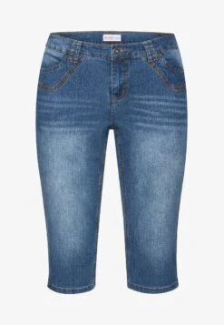 Sheego Jeans Shorts - Blue Denim -Sheego 56844e941f9d44a5bb3740be1334fe7d