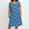 Sheego Jerseykleid - Blau Gemustert 1 Sheego Jerseykleid - Blau Gemustert -Sheego 56939b3e1ddf4af7b9ff99c8b8654df0