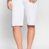 Sheego Jeans Shorts - Weiß