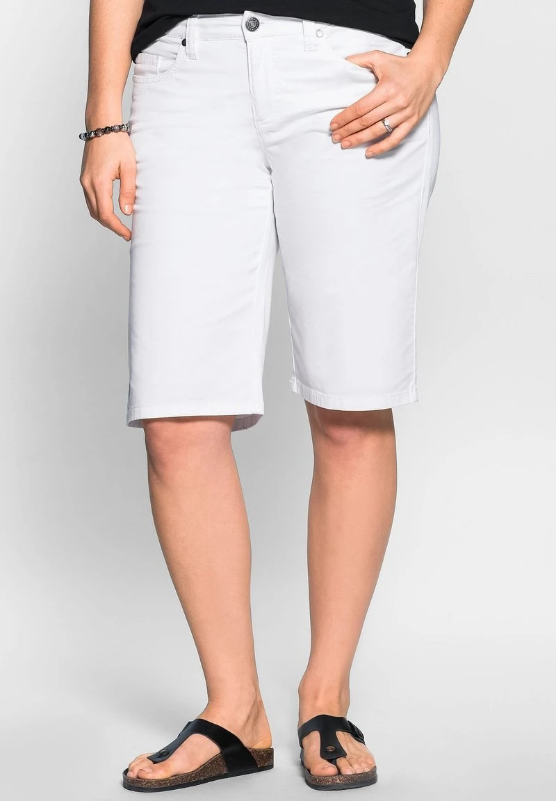 Sheego Jeans Shorts - Weiß 3 Sheego Jeans Shorts - Weiß