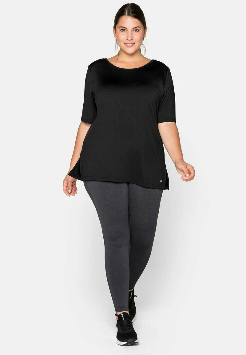 Sheego Leggings - Hosen - Dunkelgrau Meliert 4 Sheego Leggings - Hosen - Dunkelgrau Meliert – Bild 2