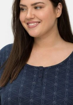 Sheego SET - Nachtwäsche Set - Marine Bedruckt -Sheego 574a7dd565c445048b74297ce24fd91b