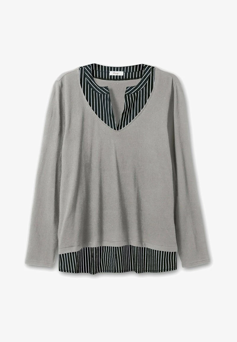 Sheego 2-IN-1 - Strickpullover - Grau 7 Sheego 2-IN-1 - Strickpullover - Grau – Bild 5