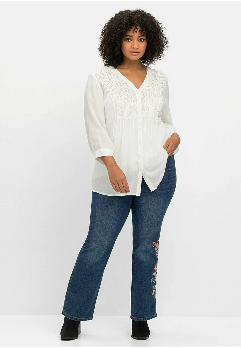 Sheego Hemdbluse - Weiß 4 Sheego Hemdbluse - Weiß – Bild 2