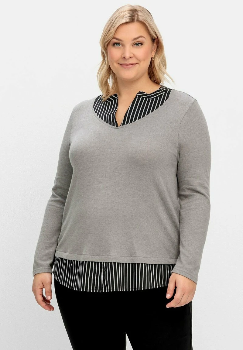 Sheego 2-IN-1 - Strickpullover - Grau 8 Sheego 2-IN-1 - Strickpullover - Grau – Bild 6