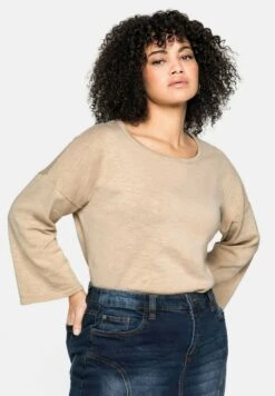 Sheego Strickpullover - Beigefarben 13 Sheego Strickpullover - Beigefarben -Sheego 5965cccc4fb84e22bb91f04f0cd0a43d 1