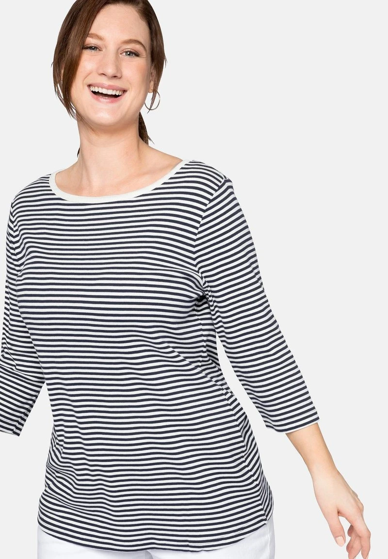 Sheego Langarmshirt - Marine 6 Sheego Langarmshirt - Marine – Bild 4