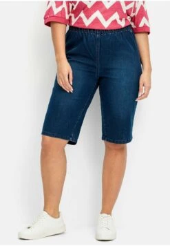 Sheego BERMUDAS - Jeans Shorts - Dark Blue Denim -Sheego 5ac15c52b3ad4ac09ae567c24de490ac 1