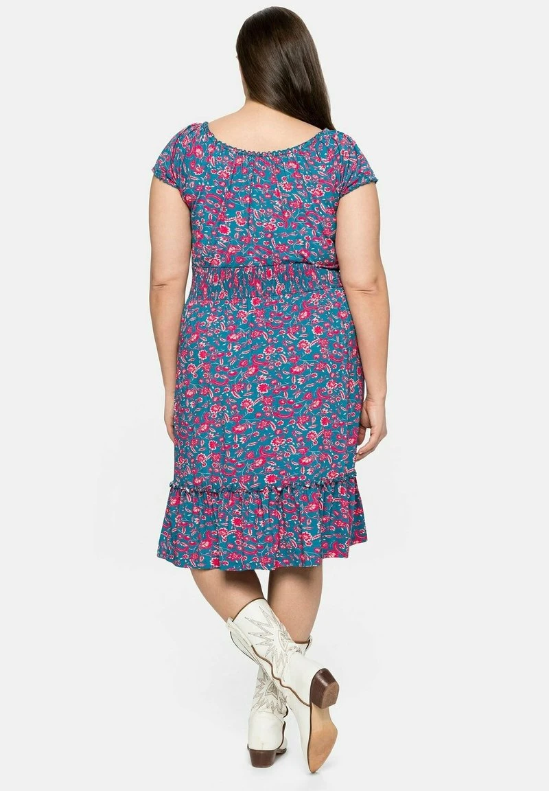 Sheego Jerseykleid - Blau Bedruckt 4 Sheego Jerseykleid - Blau Bedruckt – Bild 2