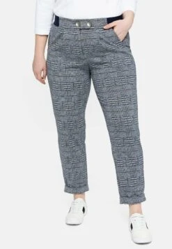 Sheego HOSE - Stoffhose - Karo