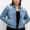 Sheego Jeansjacke - Light Blue Denim