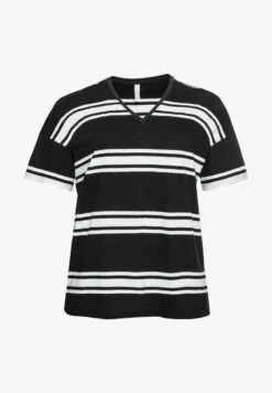 Sheego T-Shirt Print - Black/ White -Sheego 5bea3659e6e944a498cd982420b316ba