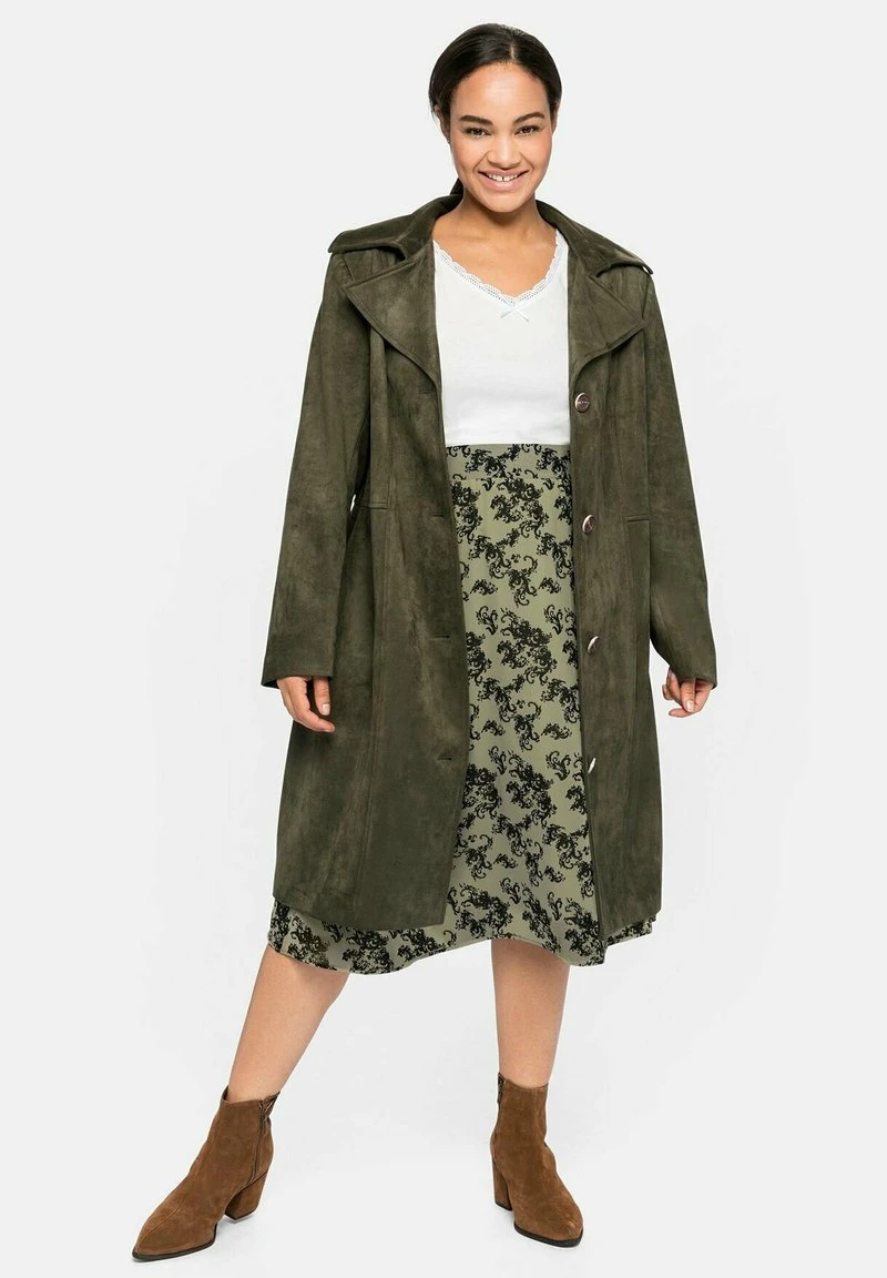 Sheego A-Linien-Rock - Hellkhaki 4 Sheego A-Linien-Rock - Hellkhaki – Bild 2