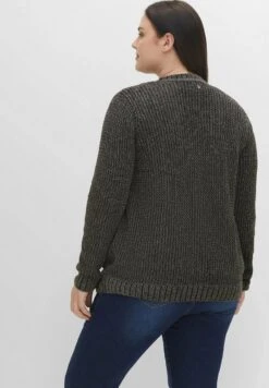 Sheego Strickjacke - Schwarz Meliert -Sheego 5d4d3ce7f12342538cfa80548635543e