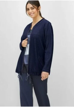 Sheego Sweatjacke - Marineblau 11 Sheego Sweatjacke - Marineblau -Sheego 5d80f6fdf11f4e9cae765ff1179259e6